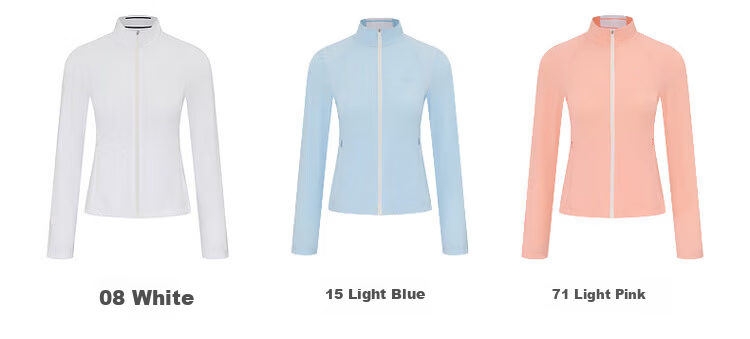 Biyinlefen Golf UV Protection Sunscreen 2025 Autumn New Women's Sun Protection Jacket Casual Sports Slim Fit Long Sleeve Jacket 4